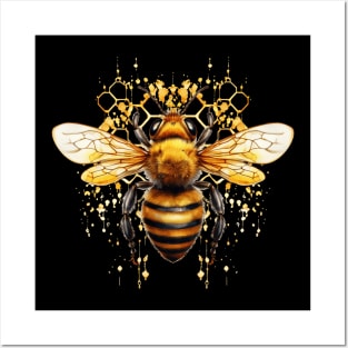 Bee Watercolor Posters and Art